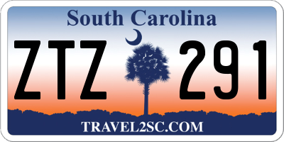 SC license plate ZTZ291