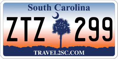 SC license plate ZTZ299