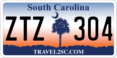 SC license plate ZTZ304