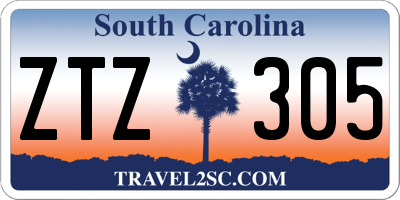 SC license plate ZTZ305