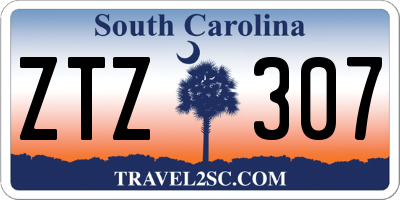 SC license plate ZTZ307
