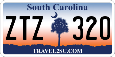 SC license plate ZTZ320