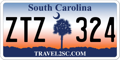 SC license plate ZTZ324