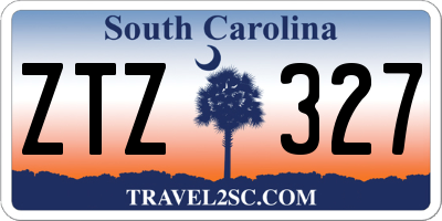 SC license plate ZTZ327