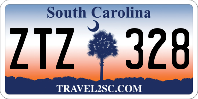 SC license plate ZTZ328