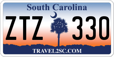SC license plate ZTZ330