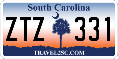 SC license plate ZTZ331