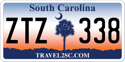 SC license plate ZTZ338