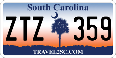 SC license plate ZTZ359
