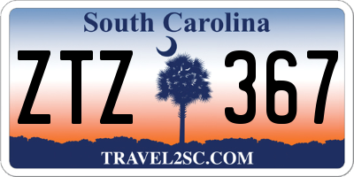 SC license plate ZTZ367