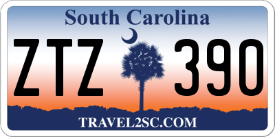 SC license plate ZTZ390