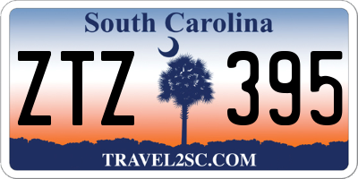 SC license plate ZTZ395
