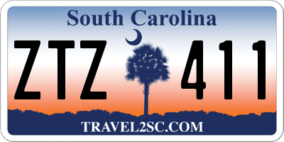 SC license plate ZTZ411