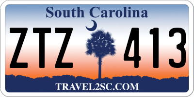 SC license plate ZTZ413