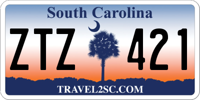 SC license plate ZTZ421