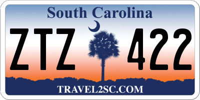 SC license plate ZTZ422