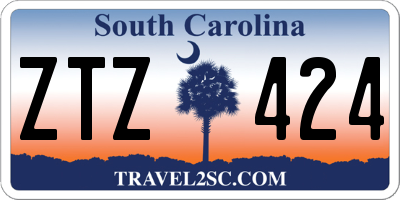 SC license plate ZTZ424