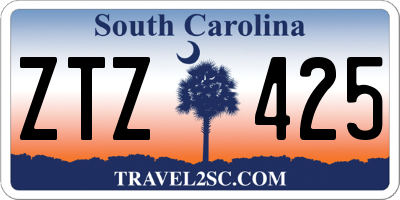 SC license plate ZTZ425
