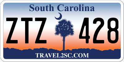 SC license plate ZTZ428
