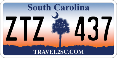 SC license plate ZTZ437