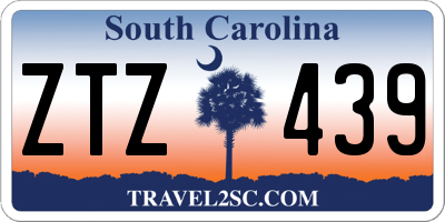 SC license plate ZTZ439