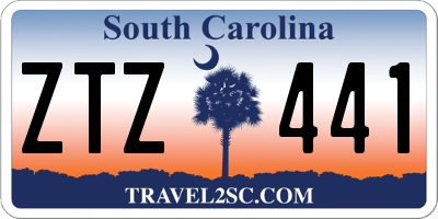 SC license plate ZTZ441