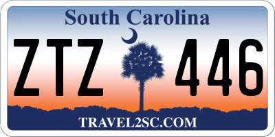 SC license plate ZTZ446