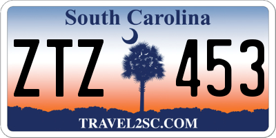 SC license plate ZTZ453