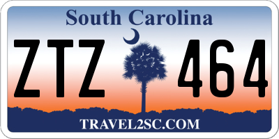 SC license plate ZTZ464