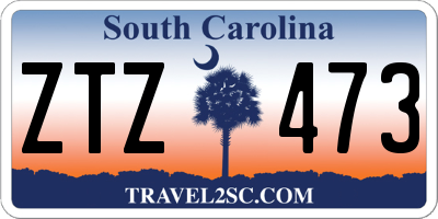 SC license plate ZTZ473