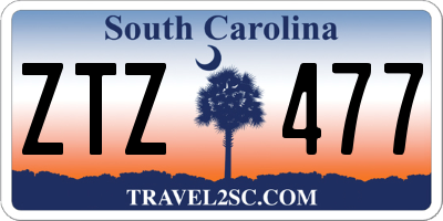 SC license plate ZTZ477