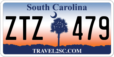 SC license plate ZTZ479