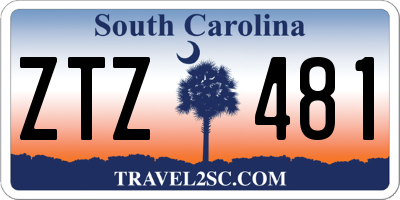 SC license plate ZTZ481