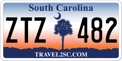 SC license plate ZTZ482
