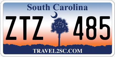 SC license plate ZTZ485