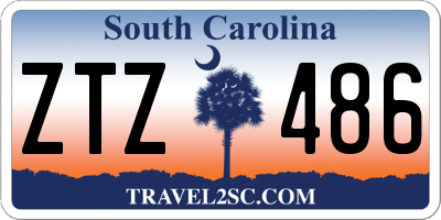 SC license plate ZTZ486