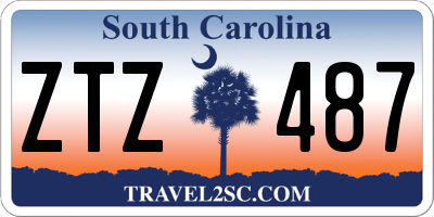 SC license plate ZTZ487