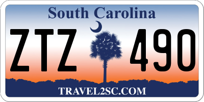 SC license plate ZTZ490