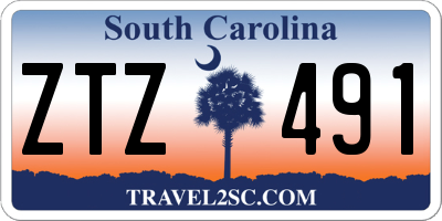 SC license plate ZTZ491