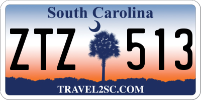 SC license plate ZTZ513