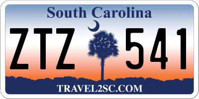SC license plate ZTZ541