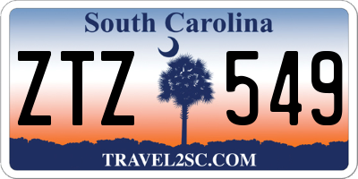 SC license plate ZTZ549