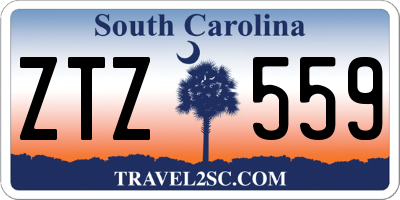 SC license plate ZTZ559