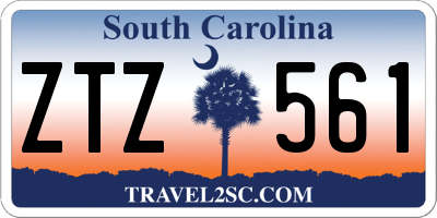 SC license plate ZTZ561