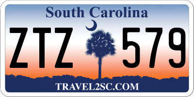 SC license plate ZTZ579