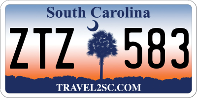 SC license plate ZTZ583