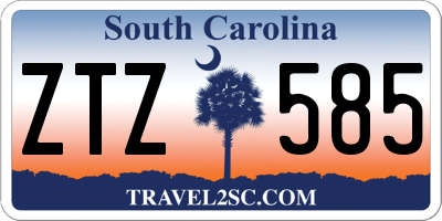SC license plate ZTZ585