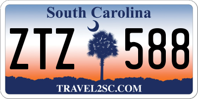SC license plate ZTZ588