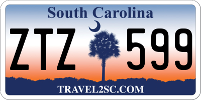 SC license plate ZTZ599