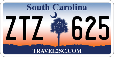 SC license plate ZTZ625